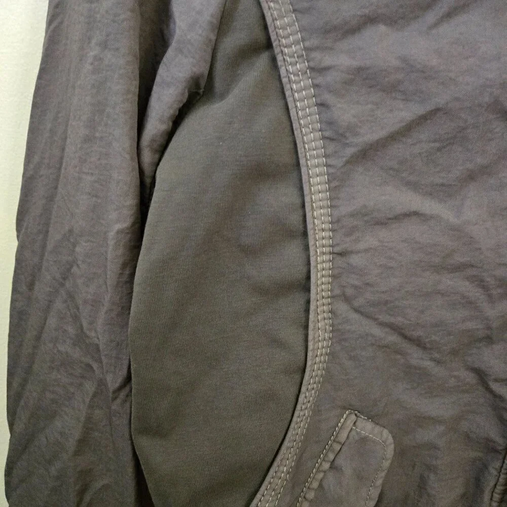 Anthropologie Marrakech Vista Bomber Jacket Green Brown Full Zip Pockets Size XS